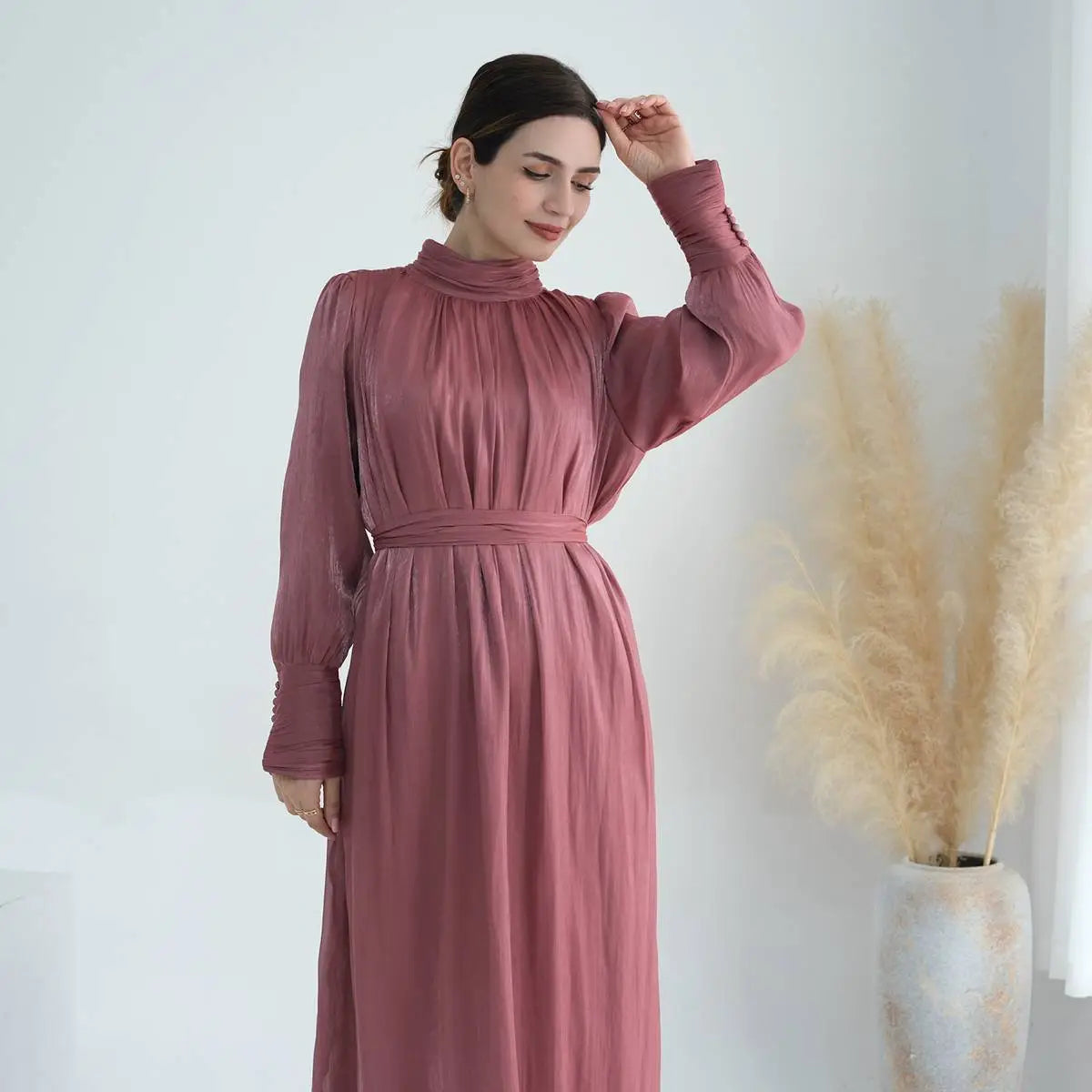 Muslim Women Bright Abaya Dress