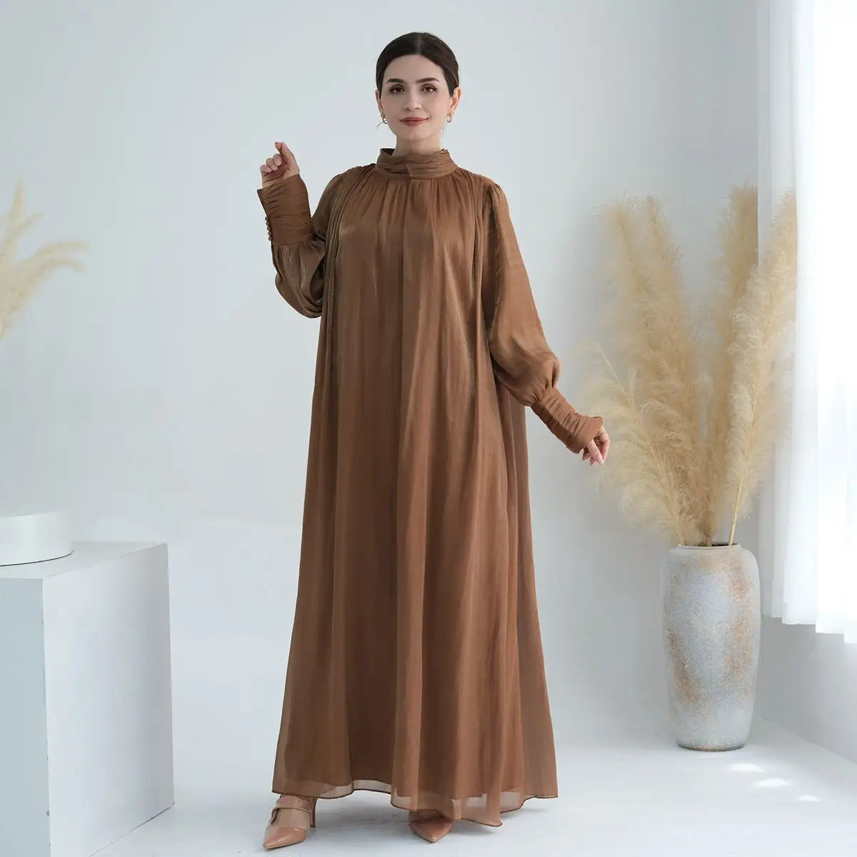 Muslim Women Bright Abaya Dress