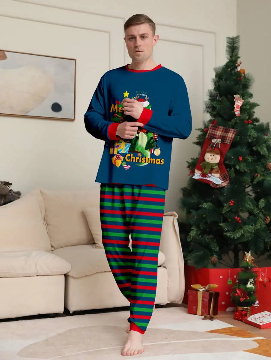 Dinosaur Matching Family Christmas Pajamas Christmas Pjs Set