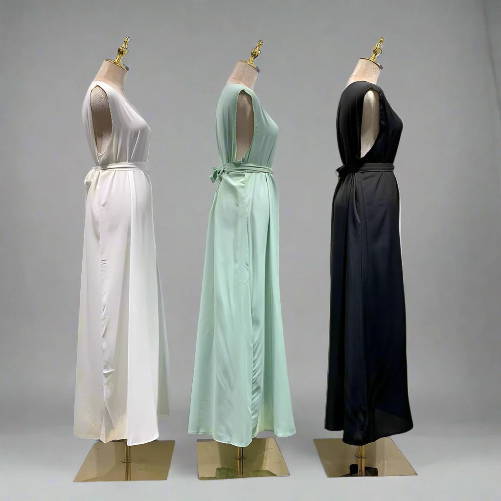 White, Khaki, Black, Light Green