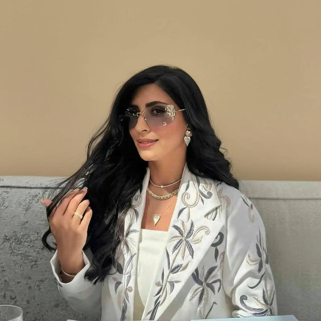 Muslim Women Embroidery Cardigan Open Abaya Dress #25241