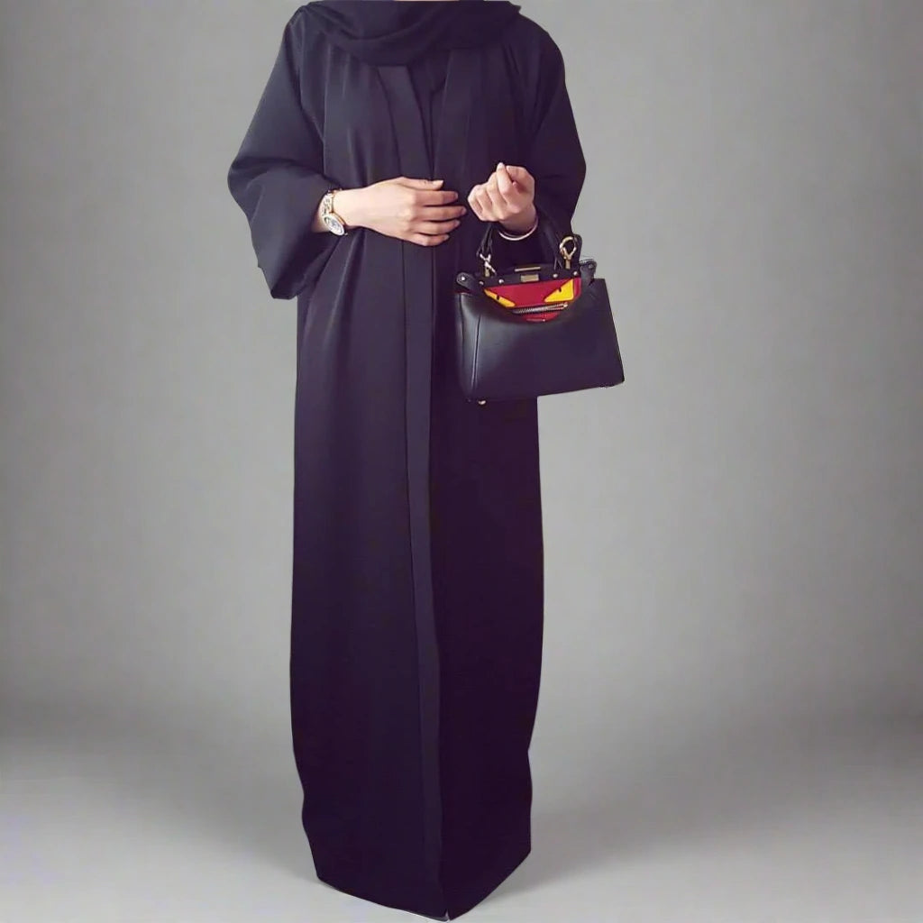 ملابس إسلامية نسائية عباية سعودية مفتوحة