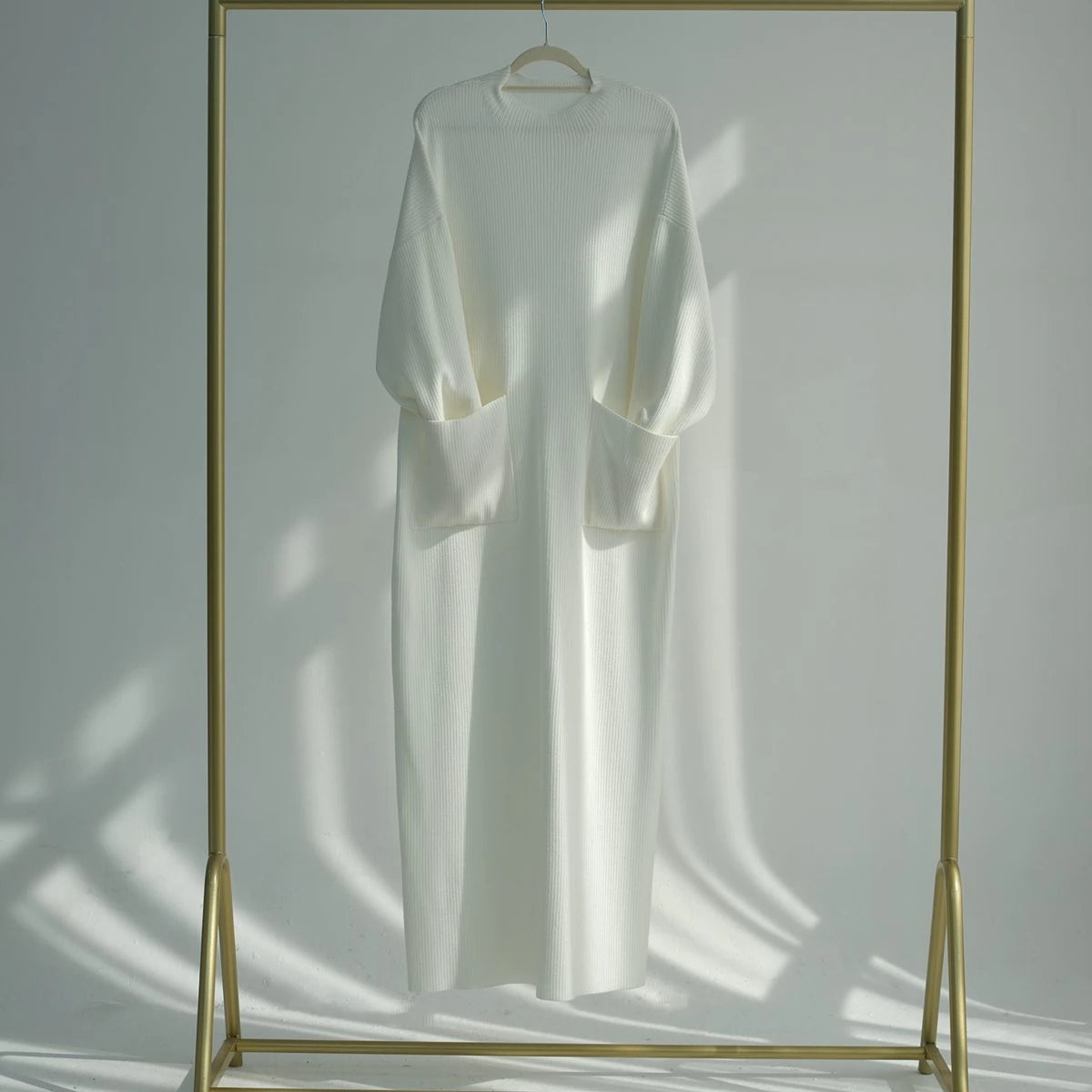 فستان عباية شتوي خريفي محبوك ثقيل وسميك #24917