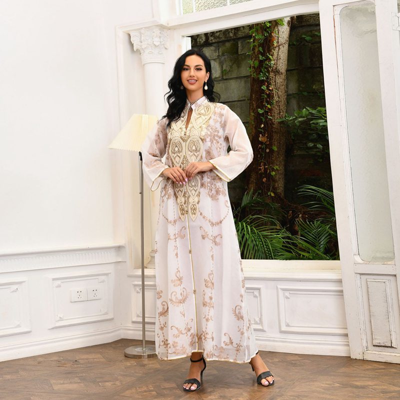 White, Apricot, Blue