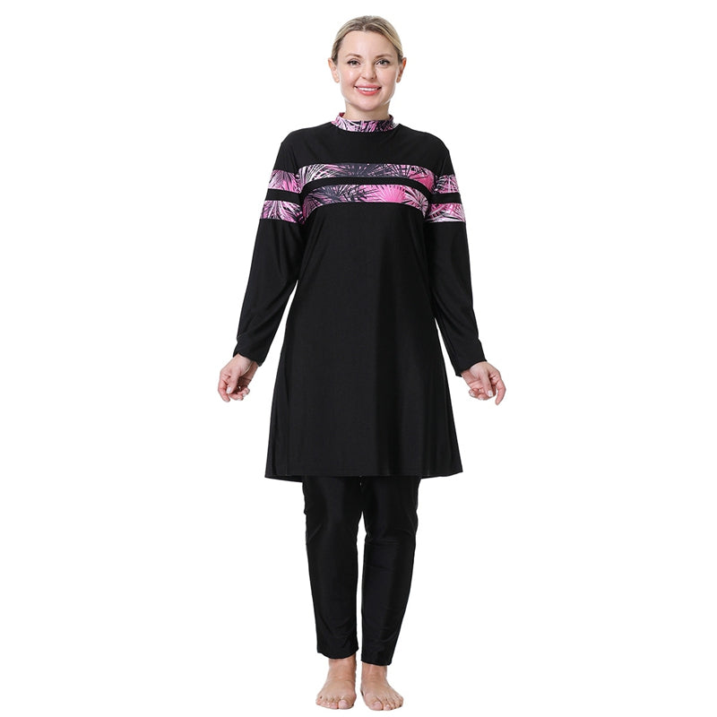 3XL-8XL Plus Size Muslim Women Halal Burkinis Swimwear Islamic Swimsuit