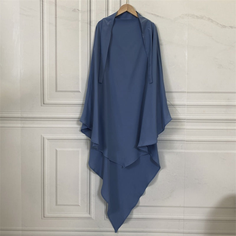 Muslim Women Chiffon Khimar Overhead Hijab