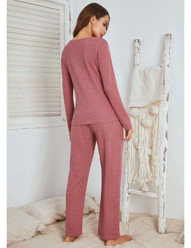 Winter Fall Women Loungewear Sleepwear Set Pajamas Pjs