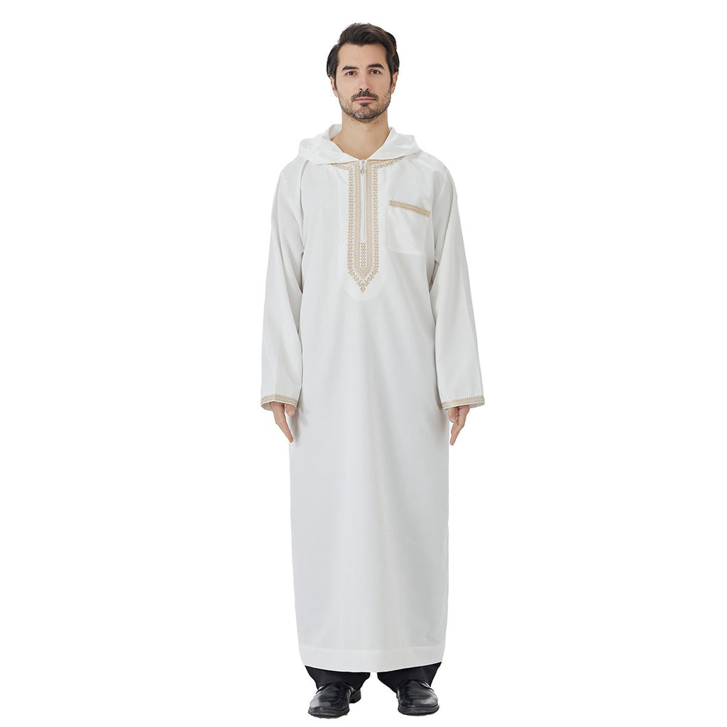 ثوب عربي بغطاء رأس إسلامي للرجال 26T847#