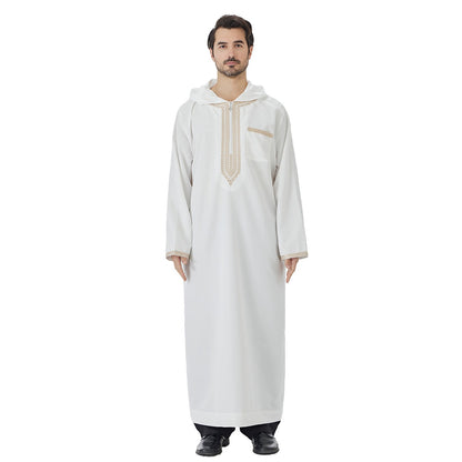 ثوب عربي بغطاء رأس إسلامي للرجال 26T847#