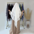 3 Layer Chiffon 11 Color Options Long Khimar For Muslim Women Nikah And Prayer