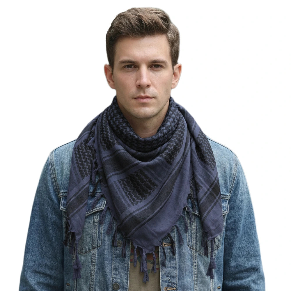 100% Cotton Colorful Keffiyeh Military Tactical Shemagh Desert Scarf Neck Wrap For Men and Women