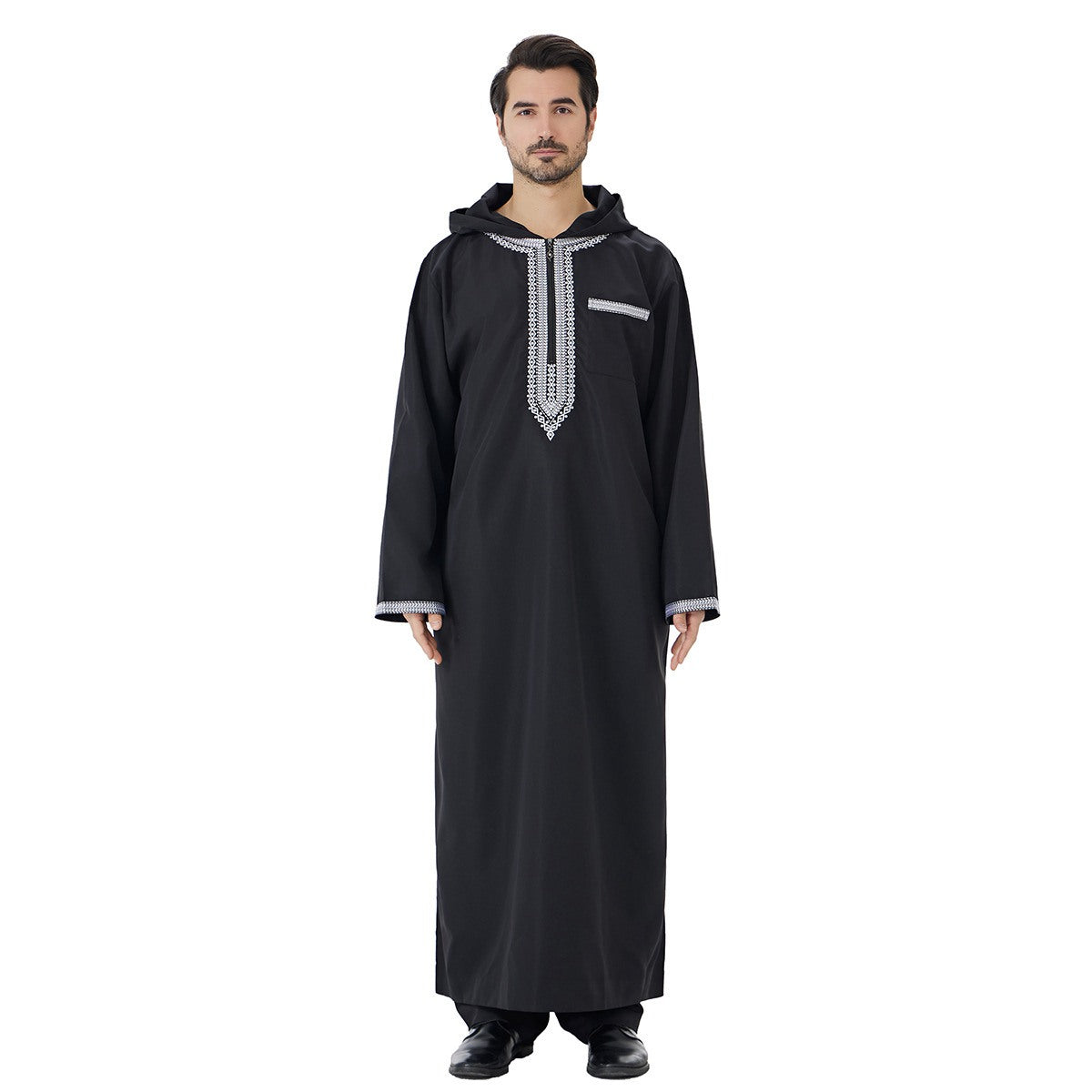 ثوب عربي بغطاء رأس إسلامي للرجال 26T847#
