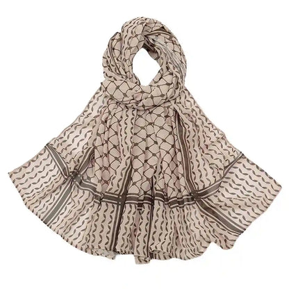 20 Colors Options Chiffon Women Keffiyeh Palestine Hijab Kuffiyeh Palestinian Scarf