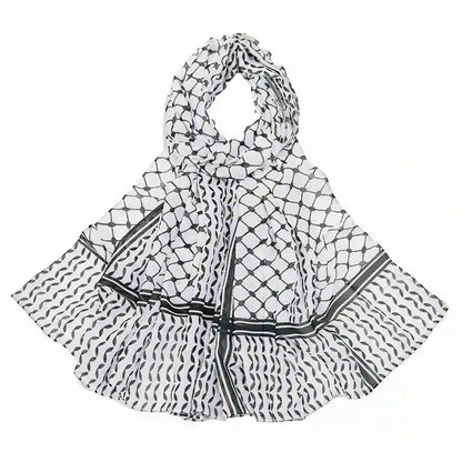 20 Colors Options Chiffon Women Keffiyeh Palestine Hijab Kuffiyeh Palestinian Scarf