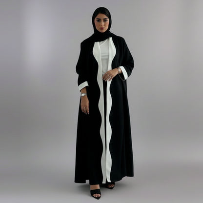 Arab Dubai Cardigan Open Abaya Dress #25220