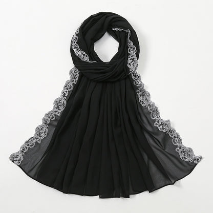 Muslim Women Lace Hijab Scarf #26VS484