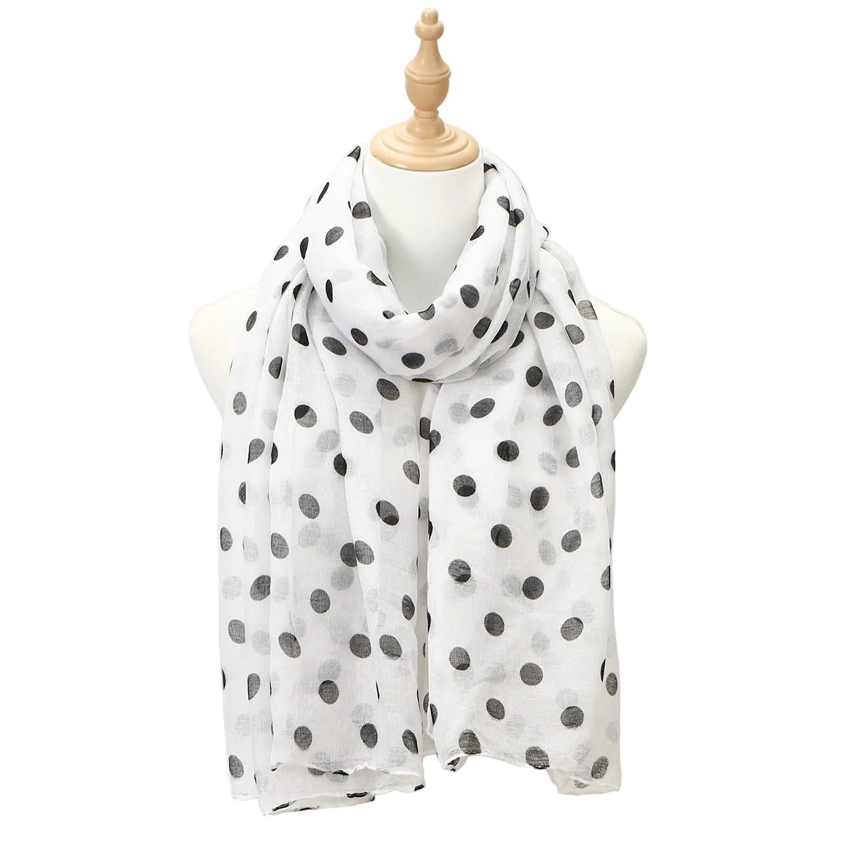 Muslim Women Polka Dot Print Hijab Scarf #26VE125