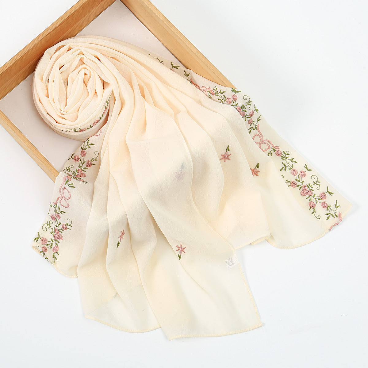 Muslim Women Embroidery Hijab Scarf #26VE122