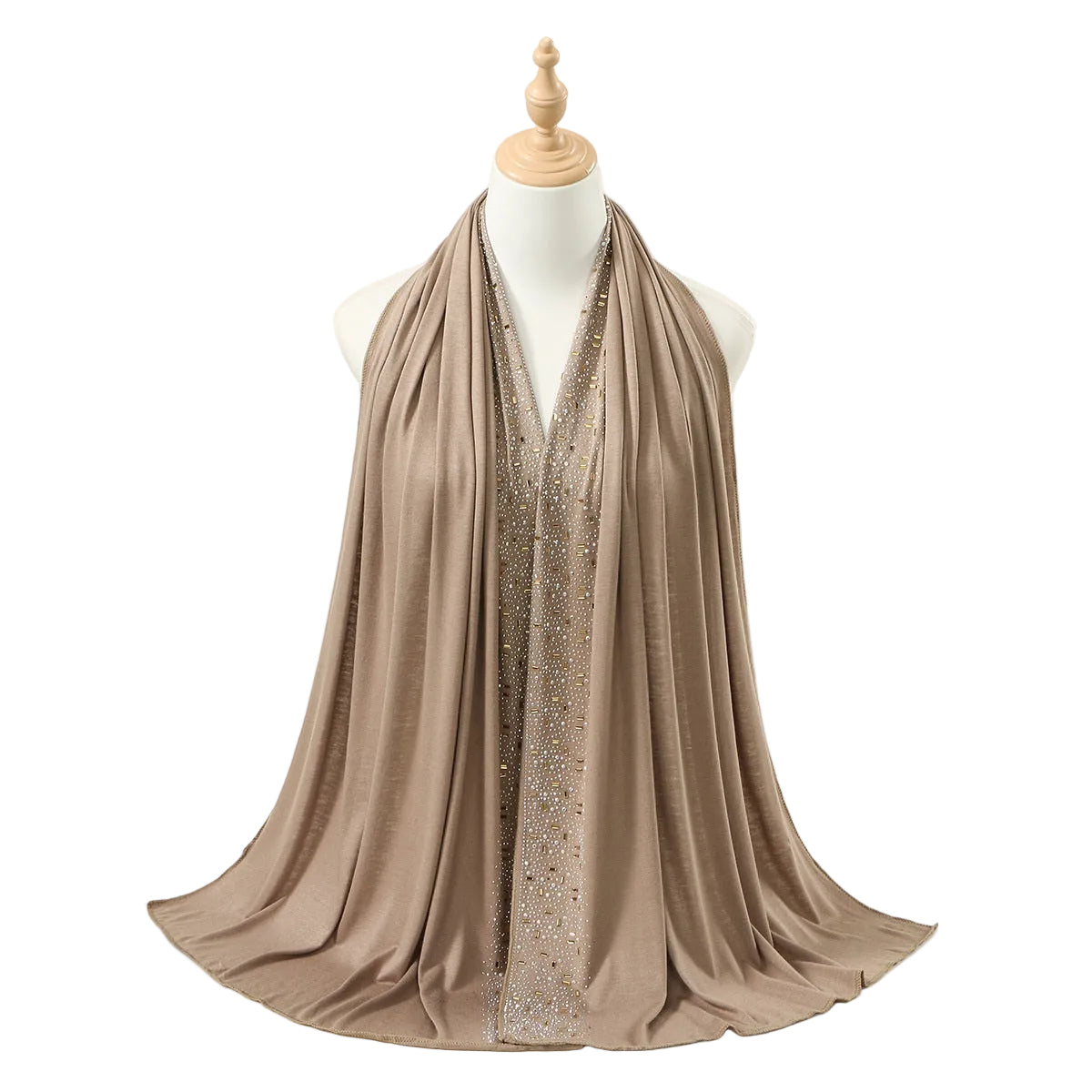Muslim Women Hotfix Rhinestones Hijab Scarf #26YW425