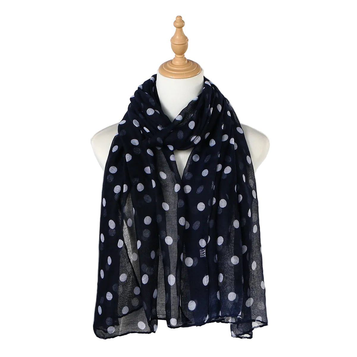Muslim Women Polka Dot Print Hijab Scarf #26VE125
