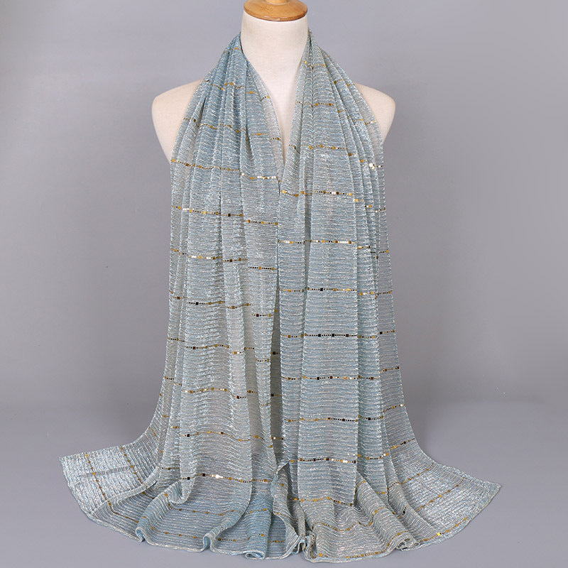 Muslim Women Sequins Hijab Scarf #26VS064