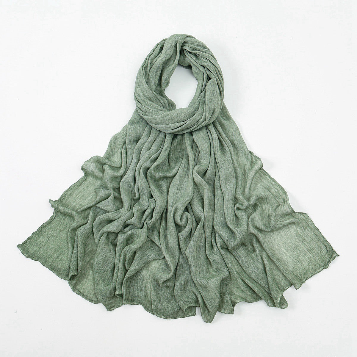 Muslim Women Rayon Textured Hijab Scarf #26VE089