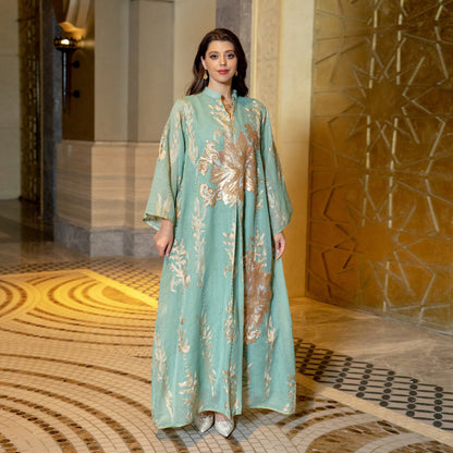 Sequins Evening Party Women Kaftan Dress Jalabiya