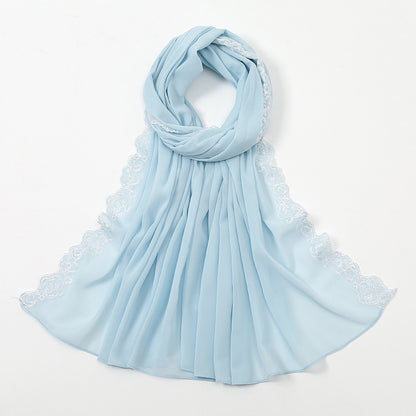Muslim Women Lace Hijab Scarf #26VS484