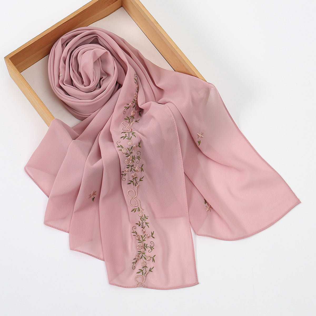 Muslim Women Embroidery Hijab Scarf #26VE122