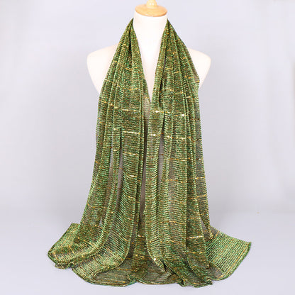 Muslim Women Sequins Hijab Scarf #26VS064