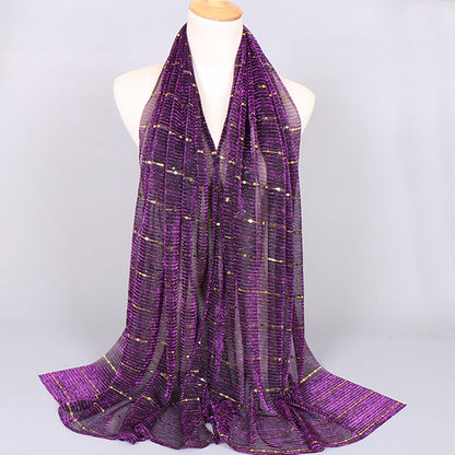 Muslim Women Sequins Hijab Scarf #26VS064