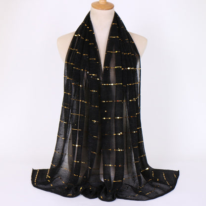 Muslim Women Sequins Hijab Scarf #26VS064