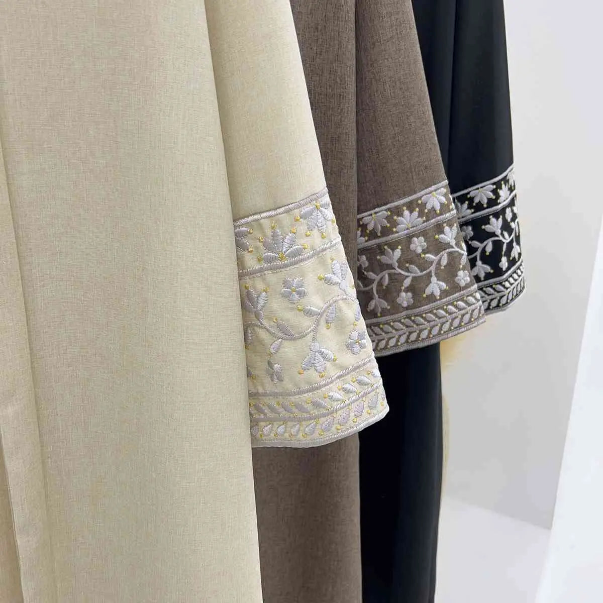 Muslim Women Embroidery Sleeve Abaya Dress