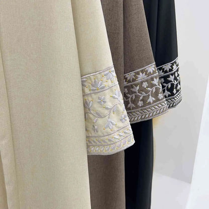 Muslim Women Embroidery Sleeve Abaya Dress