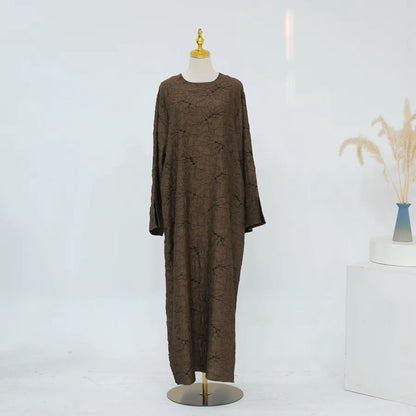 عباية فاخرة من الجاكار ذات وجهين للنساء المسلمات #261130