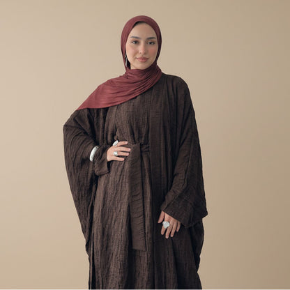 3D Bubble Jacquard Abaya Dress #251128