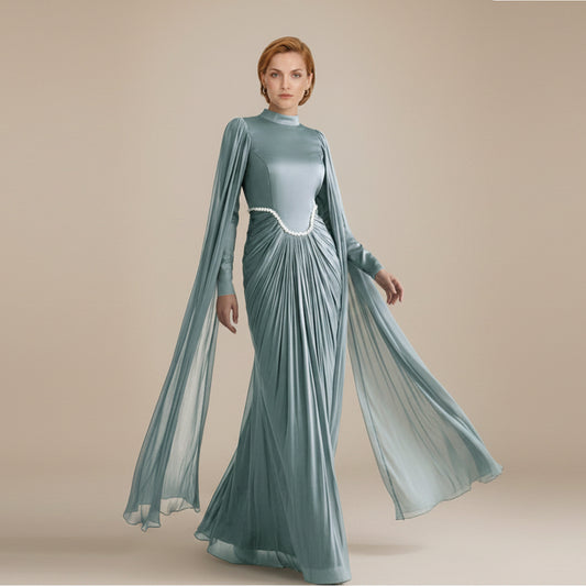 عباية نسائية مسلمة مرصعة بأحجار الراين #261168