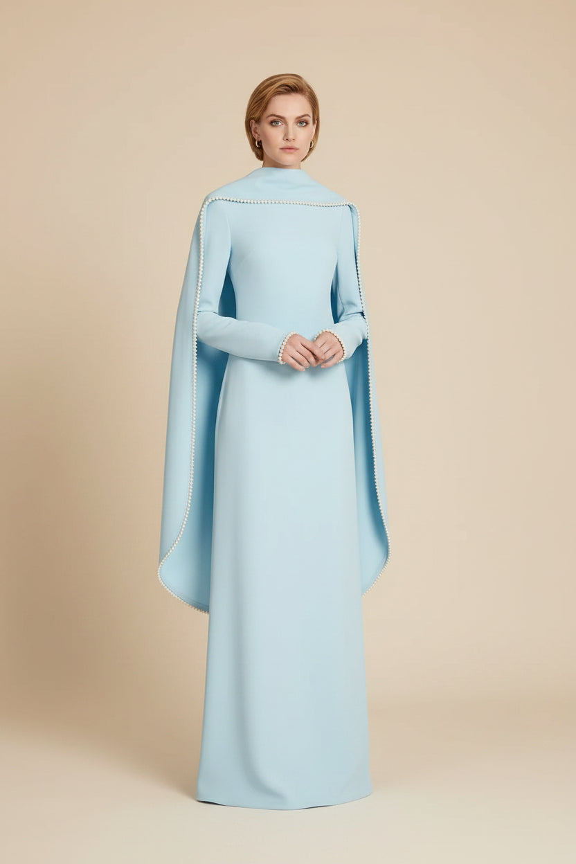 عباية نسائية مزينة بالخرز على شكل كاب #265385