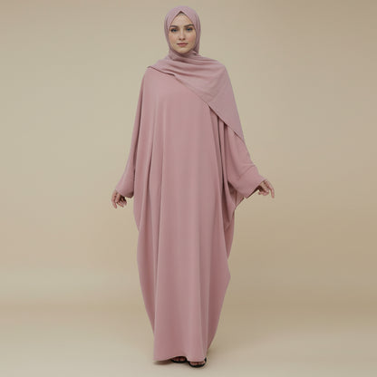 Muslim Women Nida Batwing Sleeve Farasha Abaya Dress #26468