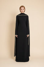 عباية نسائية مزينة بالخرز على شكل كاب #265385