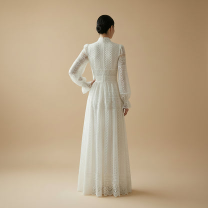 Exquisite Embroidery Double Layers Abaya Dress #261240