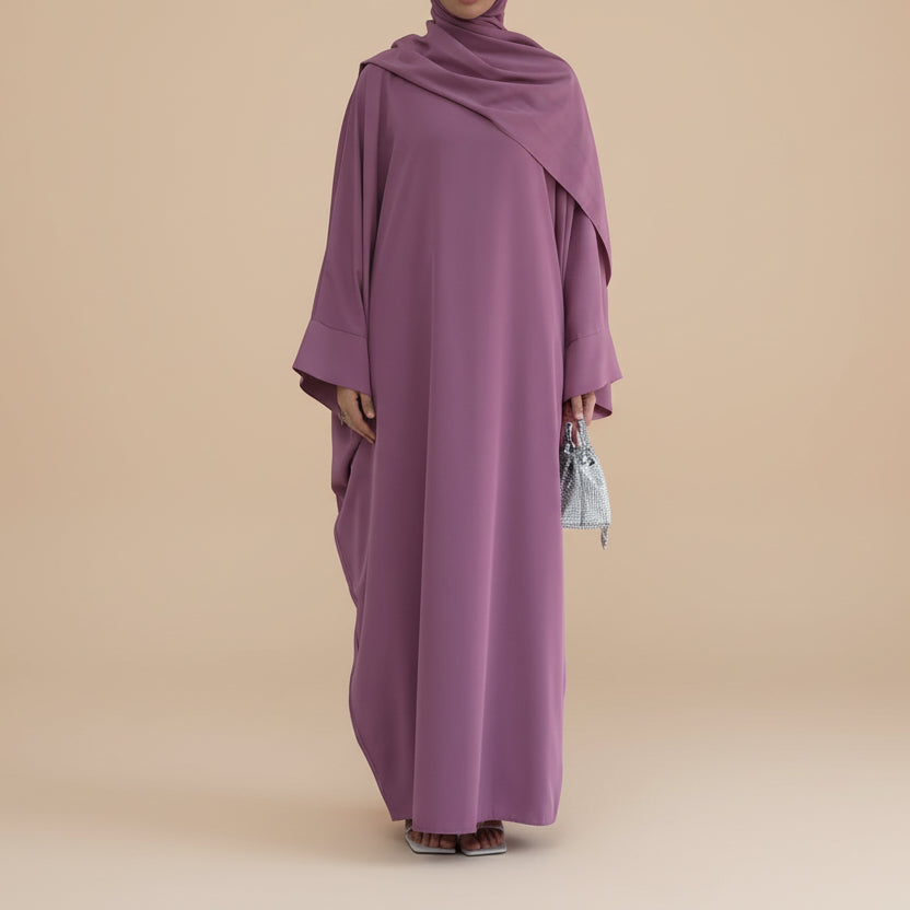 Muslim Women Nida Batwing Sleeve Farasha Abaya Dress #26468