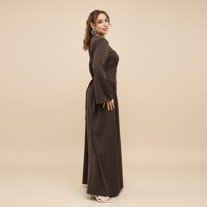 Back Strap Nida Abaya Dress For Women - #261155