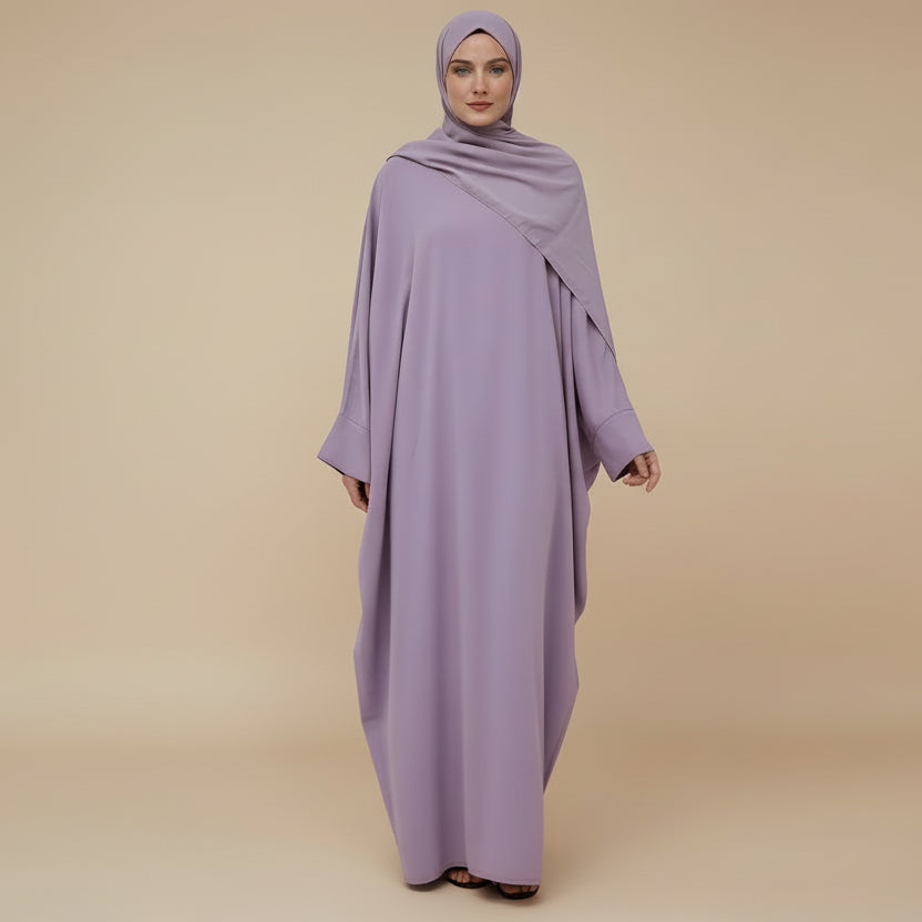 Muslim Women Nida Batwing Sleeve Farasha Abaya Dress #26468