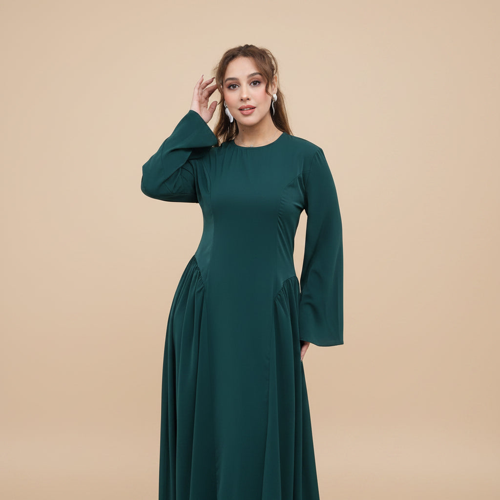 Back Strap Nida Abaya Dress For Women - #261155