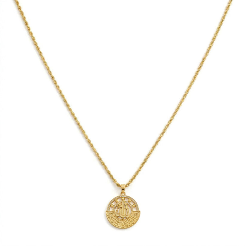 Tracking Calligraphy Arabic Allah Necklace Arabic Calligraphy Jewelry – Urgarment