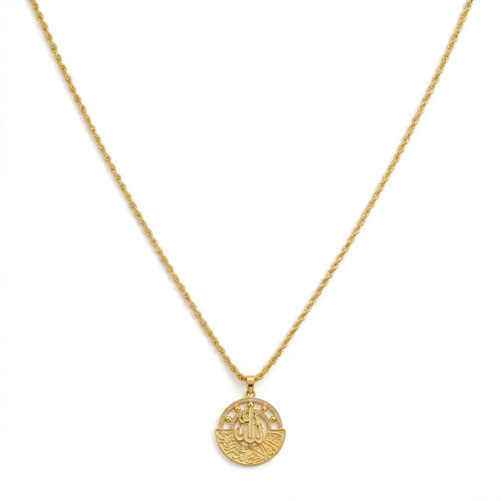 Tracking Calligraphy Arabic Allah Necklace Arabic Calligraphy Jewelry – Urgarment