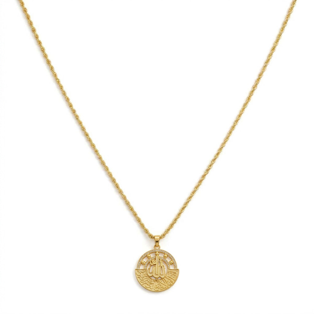 Arabic Allah Necklace Arabic Calligraphy Jewelry