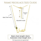 Custom Personalized Name Necklace With Birthstone
