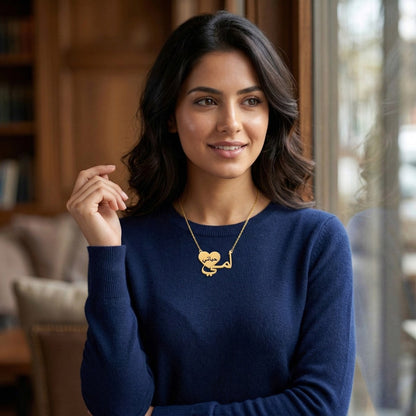 Arabic Necklace For Mom Islamic Jewelry Muslim Mother Gift